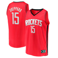 tocy H.Rockets #15 Reed Sheppard Red 2024 Draft Fast Break Player Stitched Jerseys-Icon Edition
