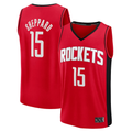 tocy H.Rockets #15 Reed Sheppard Red Fast Break Replica Stitched Jerseys-Icon Edition