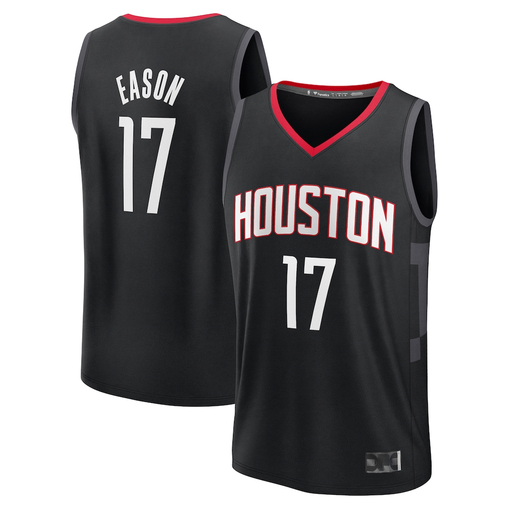 tocy H.Rockets #17 Tari Eason Black Fast Break Replica Player Stitched Jerseys-Statement Edition