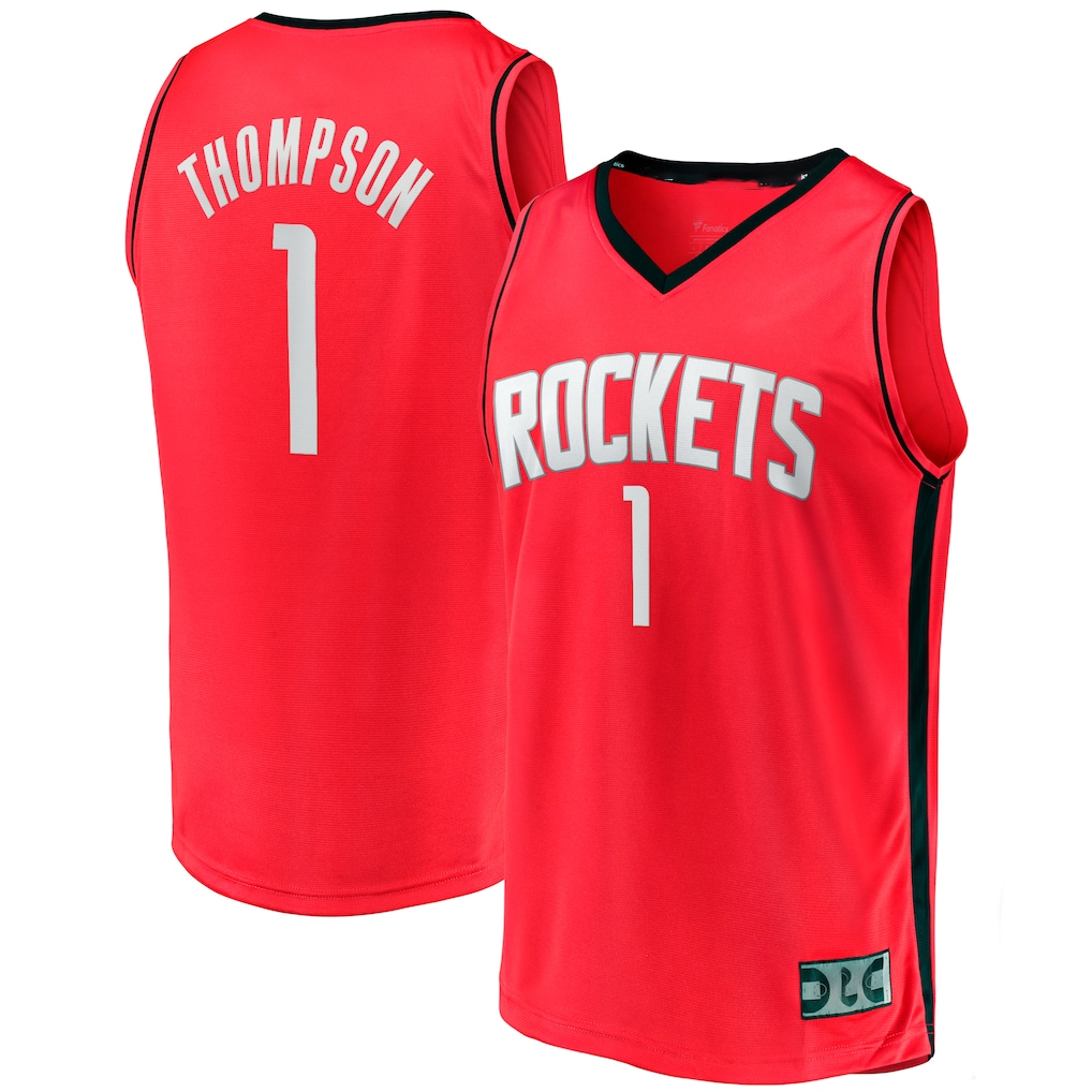 tocy H.Rockets #1 Amen Thompson Red Fast Break Replica Stitched Jerseys-Icon Edition