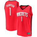 tocy H.Rockets #1 Amen Thompson Red Fast Break Replica Stitched Jerseys-Icon Edition