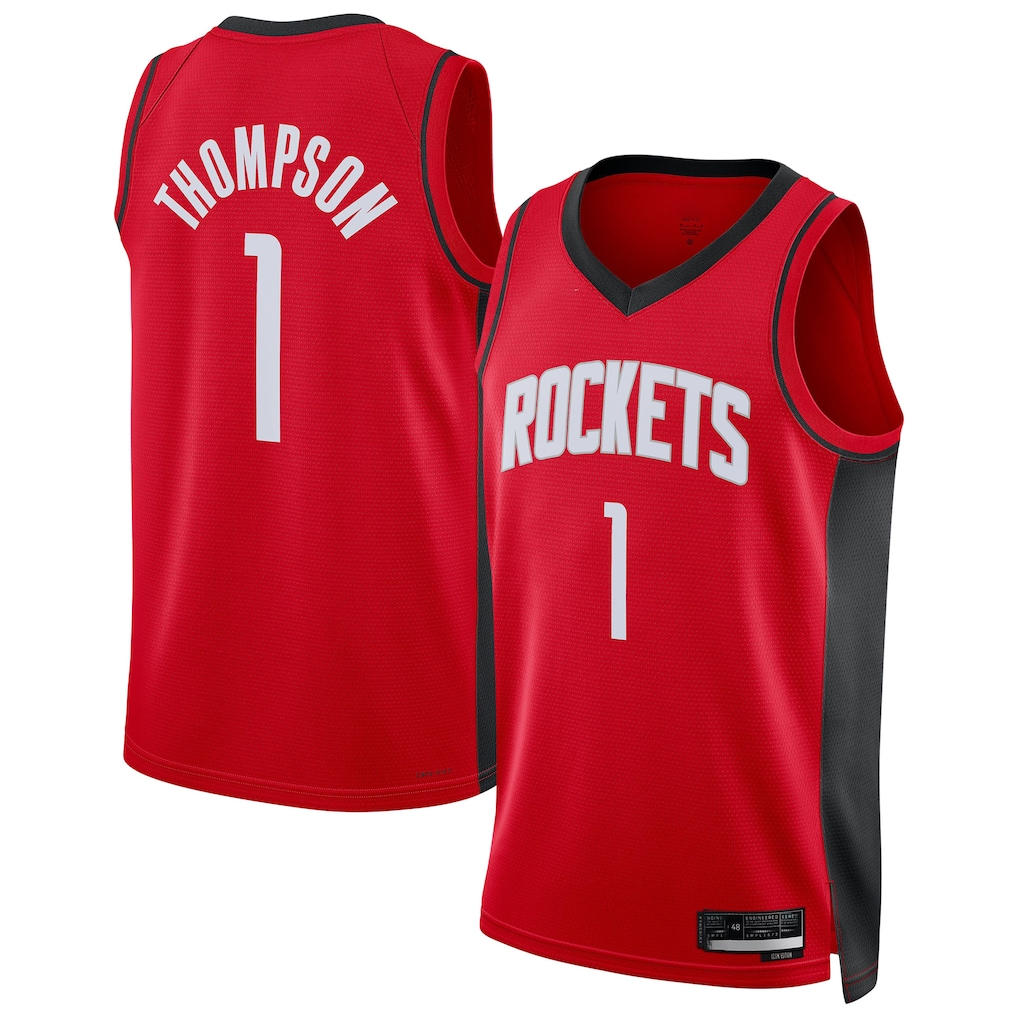 tocy H.Rockets #1 Amen Thompson Red Swingman Player Stitched Jerseys-Icon Edition