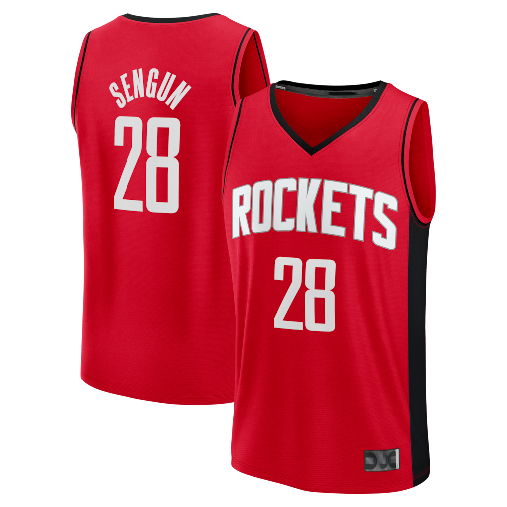 tocy H.Rockets #28 Alperen Sengun Red Fast Break Replica Stitched Jerseys-Icon Edition
