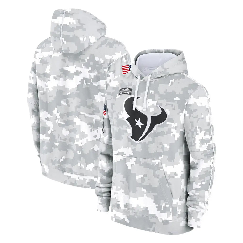 tocy H.Texans Arctic Camo Salute to Service Hoodies Limited Game Blank Player Stitched Jerseys