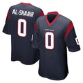 tocy H.Texans #0 Azeez Al-Shaair Player Navy Home Game Stitched Jerseys