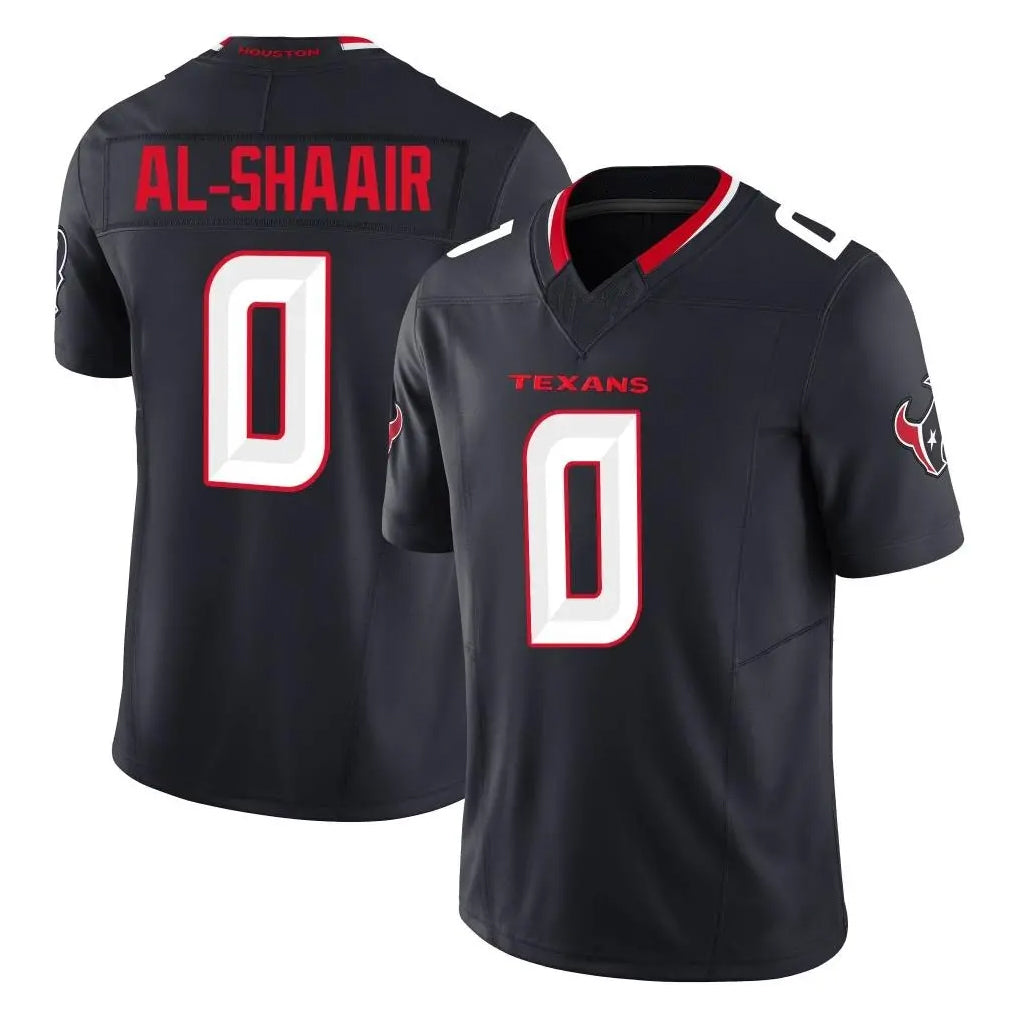 tocy H.Texans #0 Azeez Al-Shaair Player Navy Limited Alternate Vapor F.U.S.E. Home Game Stitched Jerseys