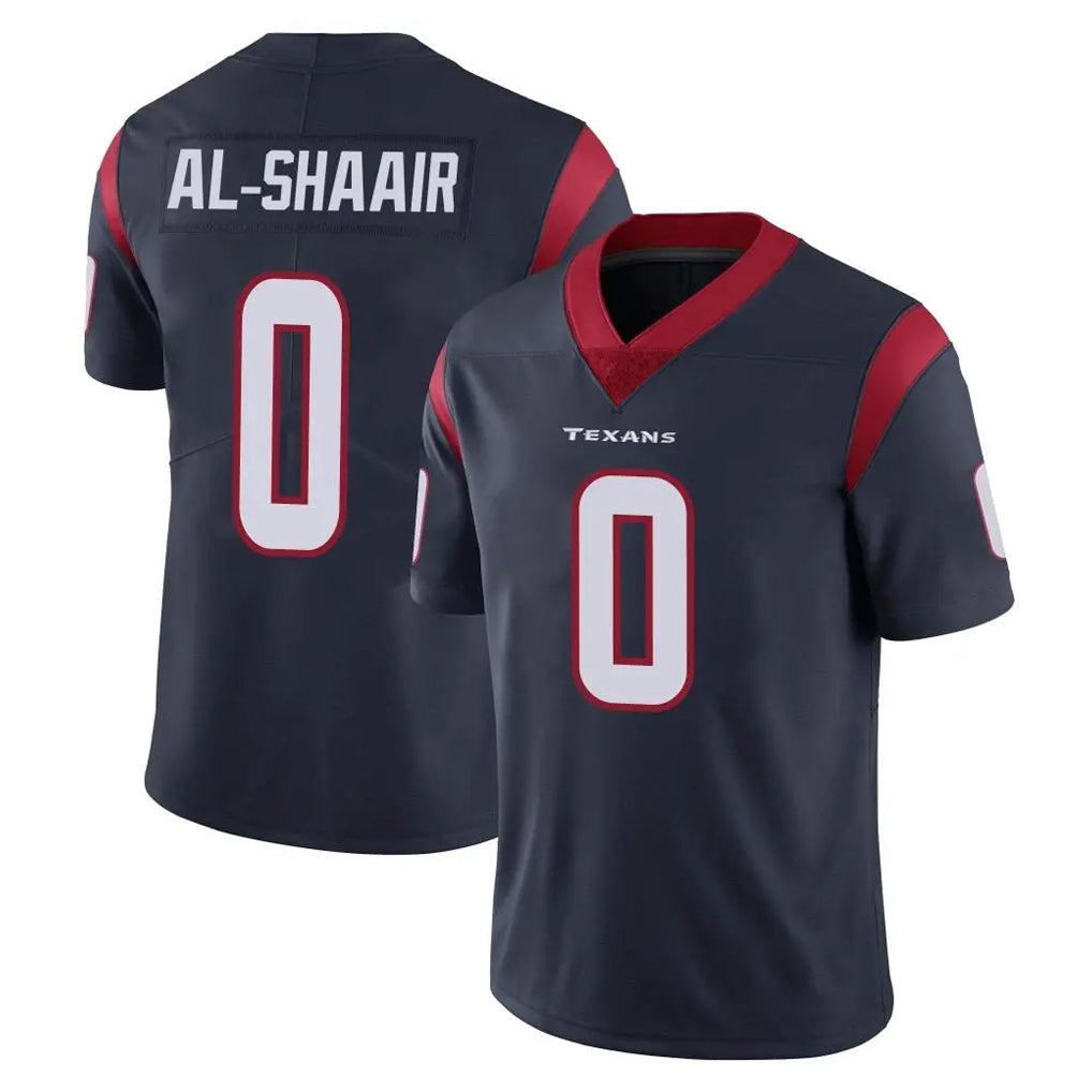 tocy H.Texans #0 Azeez Al-Shaair Player Navy Limited Vapor Untouchable Home Game Stitched Jerseys