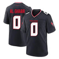 tocy H.Texans #0 Azeez Al-Shaair Player Navy Team Home Game Stitched Jerseys