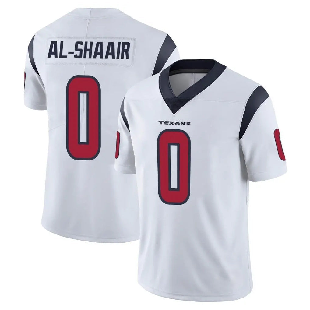 tocy H.Texans #0 Azeez Al-Shaair Player White Limited Vapor Untouchable Home Game Stitched Jerseys