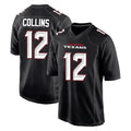 tocy H.Texans #12 Nico Collins Player Carbon Black Fashion Home Game Stitched Jerseys