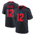tocy H.Texans #12 Nico Collins Player Navy 2nd Alternate Home Game Stitched Jerseys