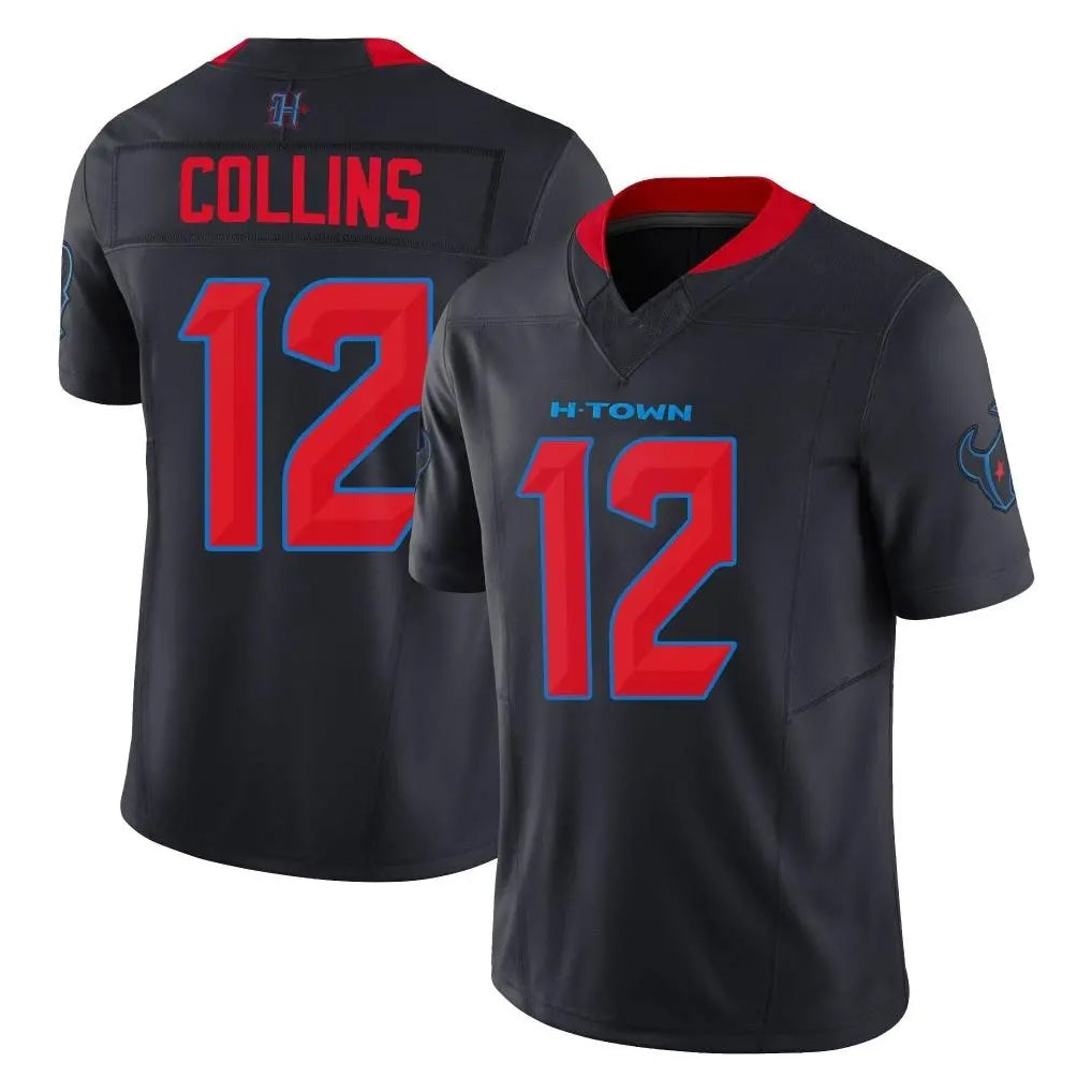 tocy H.Texans #12 Nico Collins Player Navy Limited 2nd Alternate Vapor F.U.S.E. Home Game Stitched Jerseys