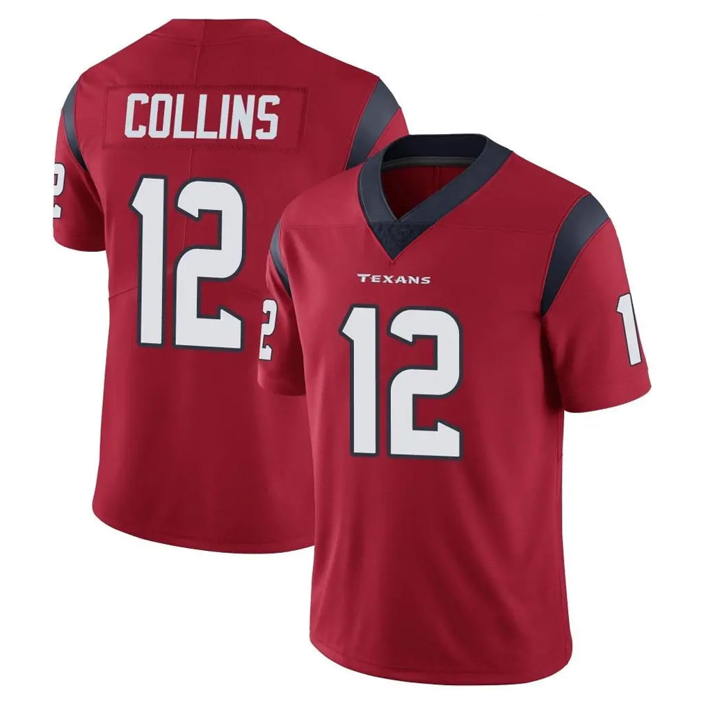 tocy H.Texans #12 Nico Collins Player Red Limited Vapor Untouchable Home Game Stitched Jerseys