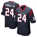 tocy H.Texans #24 Derek Stingley Jr. Player Navy Home Game Stitched Jerseys