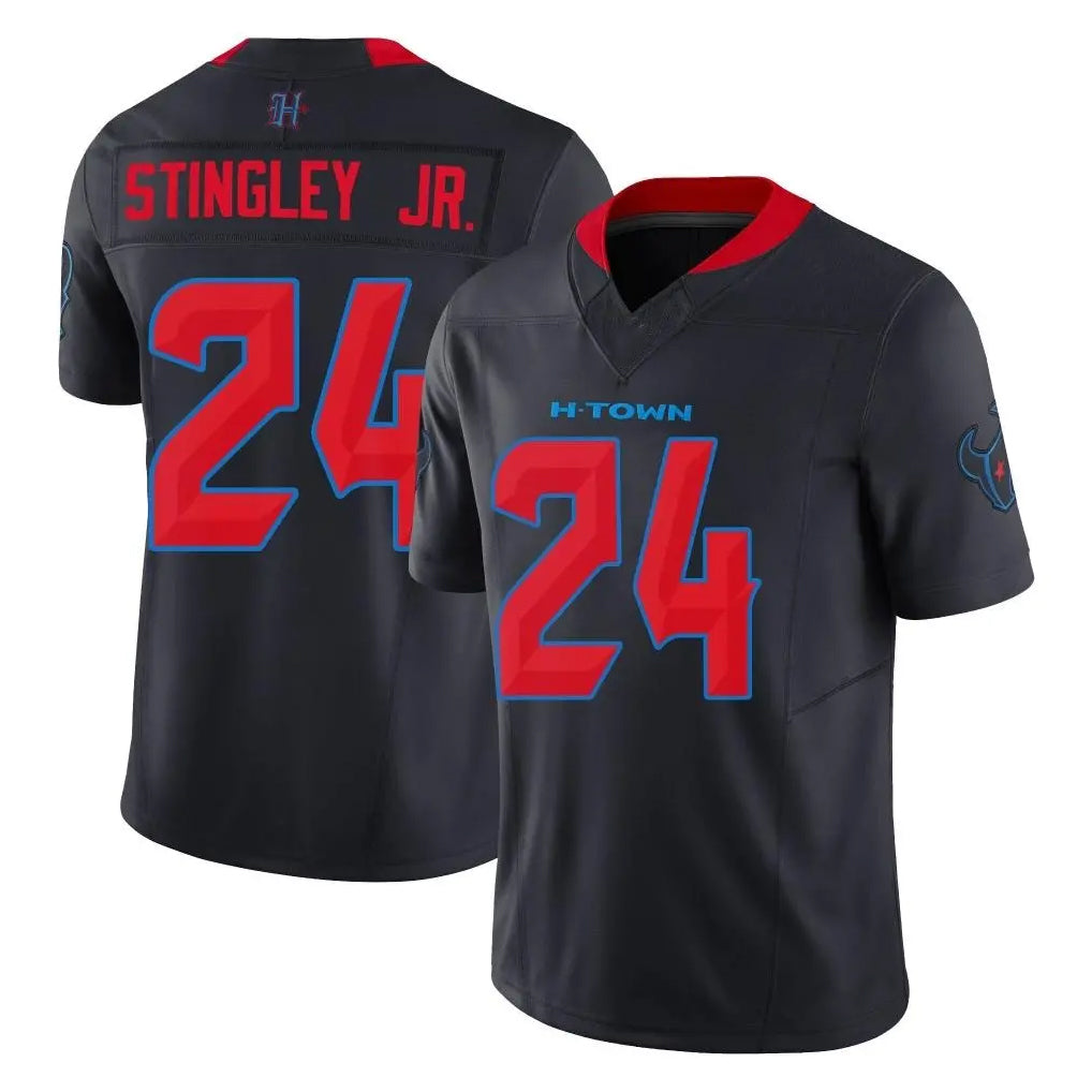 tocy H.Texans #24 Derek Stingley Jr. Player Navy Limited 2nd Alternate Vapor F.U.S.E. Home Game Stitched Jerseys