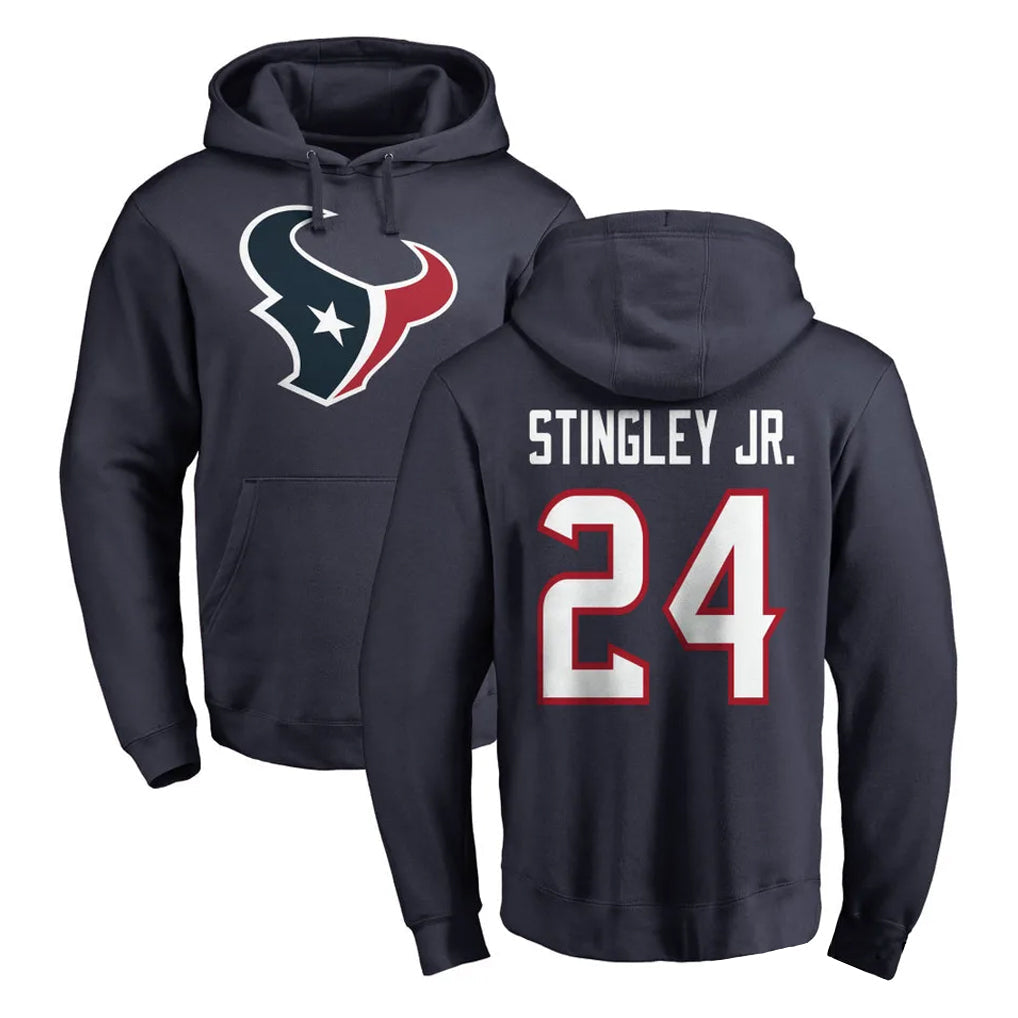 tocy H.Texans #24 Derek Stingley Jr. Player Navy Pro Line Pullover Hoodie Limited Game Stitched Jerseys