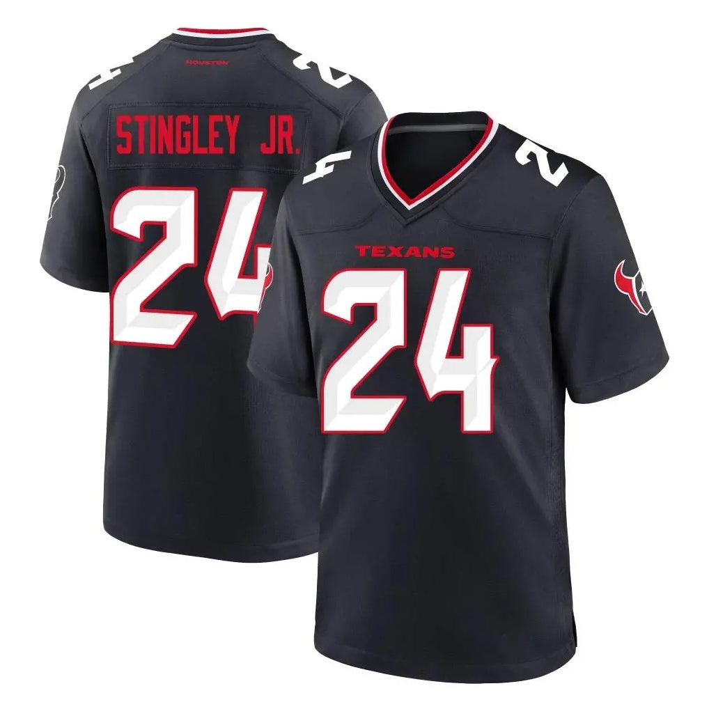 tocy H.Texans #24 Derek Stingley Jr. Player Navy Team Home Game Stitched Jerseys