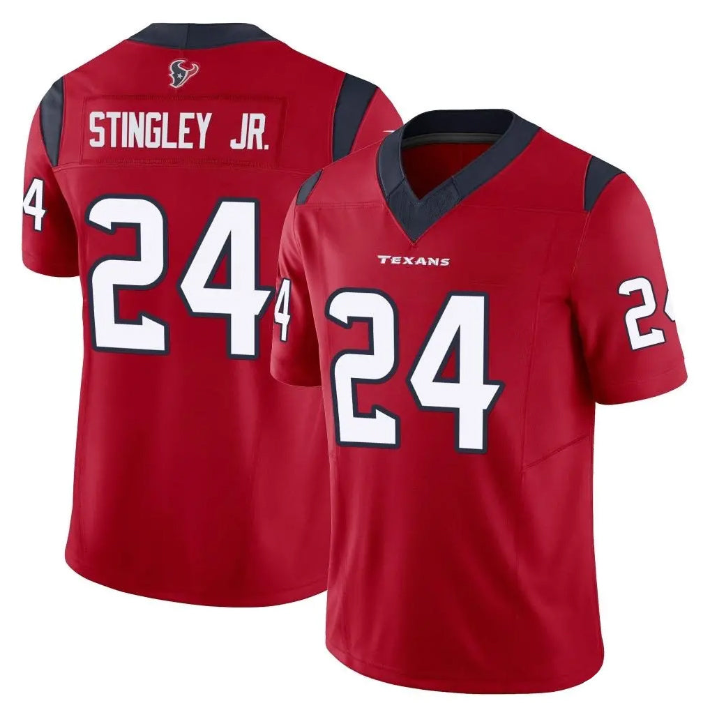 tocy H.Texans #24 Derek Stingley Jr. Player Red Limited Vapor F.U.S.E. Home Game Stitched Jerseys