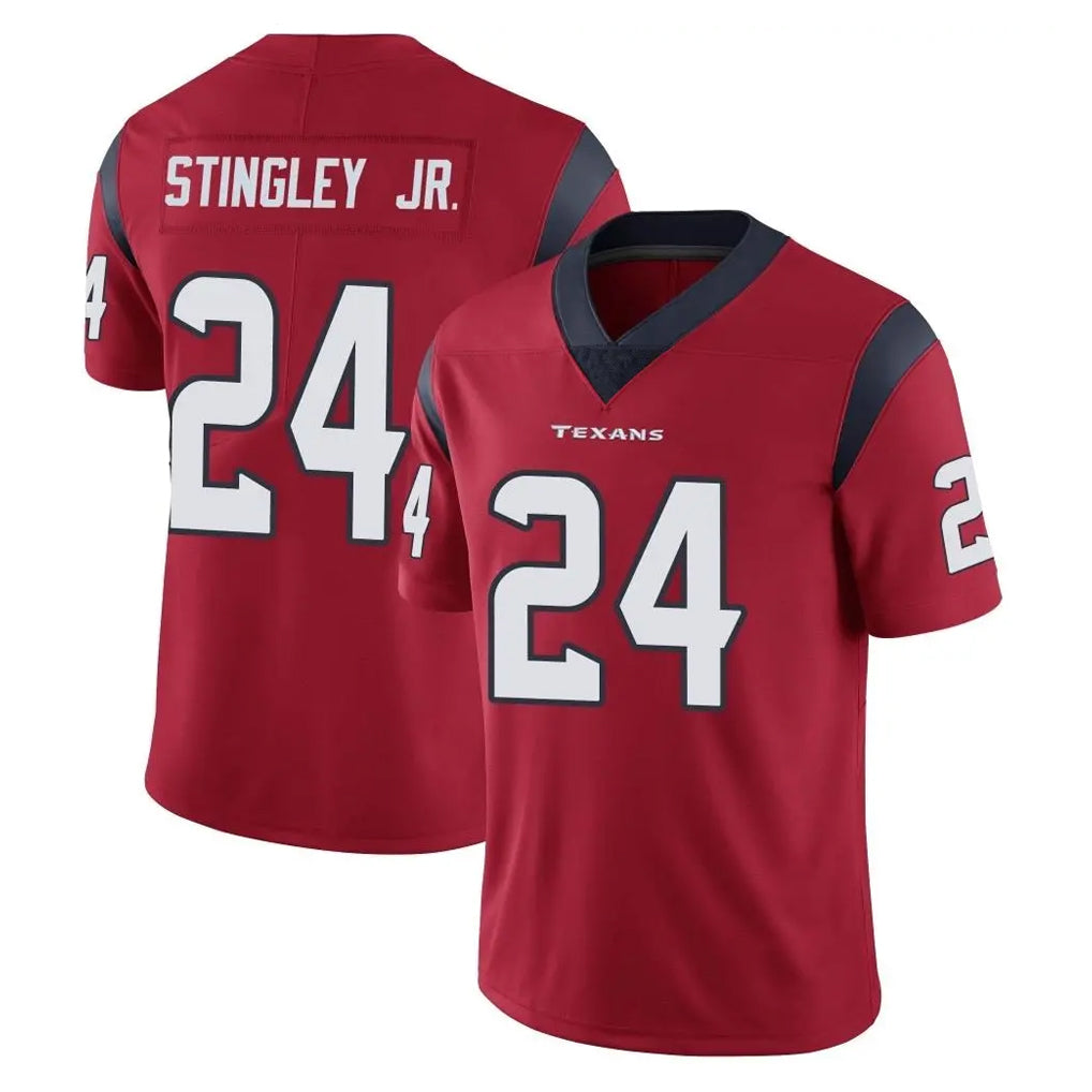 tocy H.Texans #24 Derek Stingley Jr. Player Red Limited Vapor Untouchable Home Game Stitched Jerseys