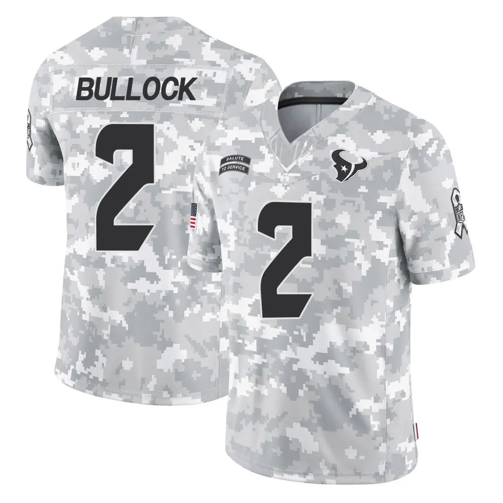 tocy H.Texans #2 Calen Bullock Player Arctic Camo Salute To Service Limited Game Stitched Jerseys