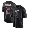 tocy H.Texans #2 Calen Bullock Player Black Fashion Home Game Stitched Jerseys