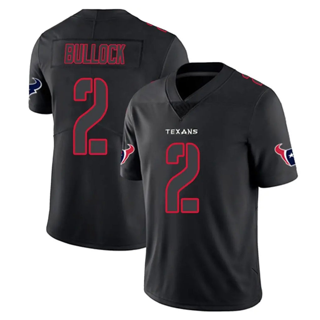 tocy H.Texans #2 Calen Bullock Player Black Impact Limited Game Stitched Jerseys