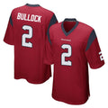 tocy H.Texans #2 Calen Bullock Player Red Home Game Stitched Jerseys