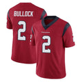 tocy H.Texans #2 Calen Bullock Player Red Limited Vapor Untouchable Home Game Stitched Jerseys