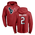 tocy H.Texans #2 Calen Bullock Player Red Pro Line Pullover Hoodie Limited Game Stitched Jerseys