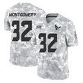 tocy H.Texans #32 David Montgomery Player Arctic Camo Salute To Service Limited Game Stitched Jerseys