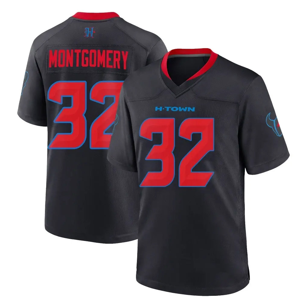 tocy H.Texans #32 David Montgomery Player Navy 2nd Alternate Home Game Stitched Jerseys