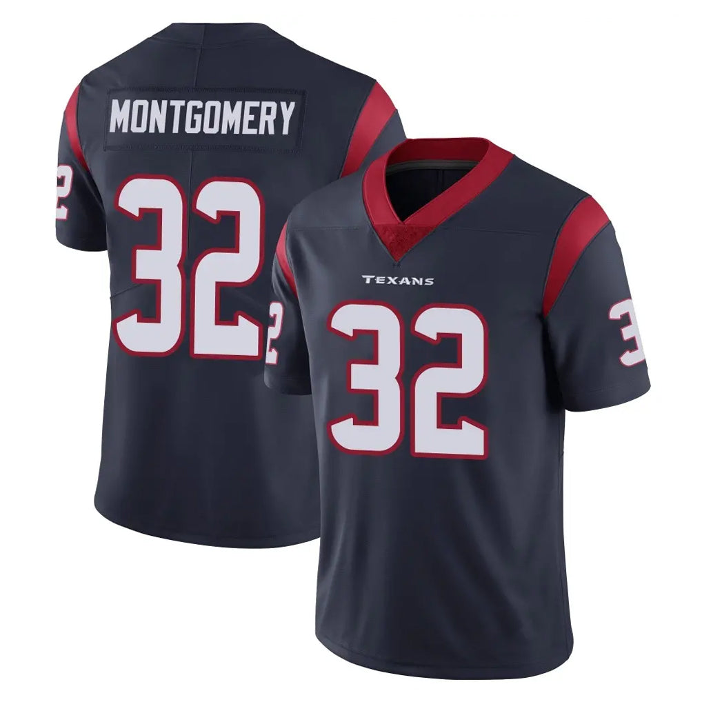 tocy H.Texans #32 David Montgomery Player Navy Limited Vapor Untouchable Home Game Stitched Jerseys