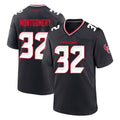 tocy H.Texans #32 David Montgomery Player Navy Team Home Game Stitched Jerseys