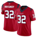 tocy H.Texans #32 David Montgomery Player Red Limited Vapor F.U.S.E. Home Game Stitched Jerseys