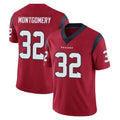 tocy H.Texans #32 David Montgomery Player Red Limited Vapor Untouchable Home Game Stitched Jerseys