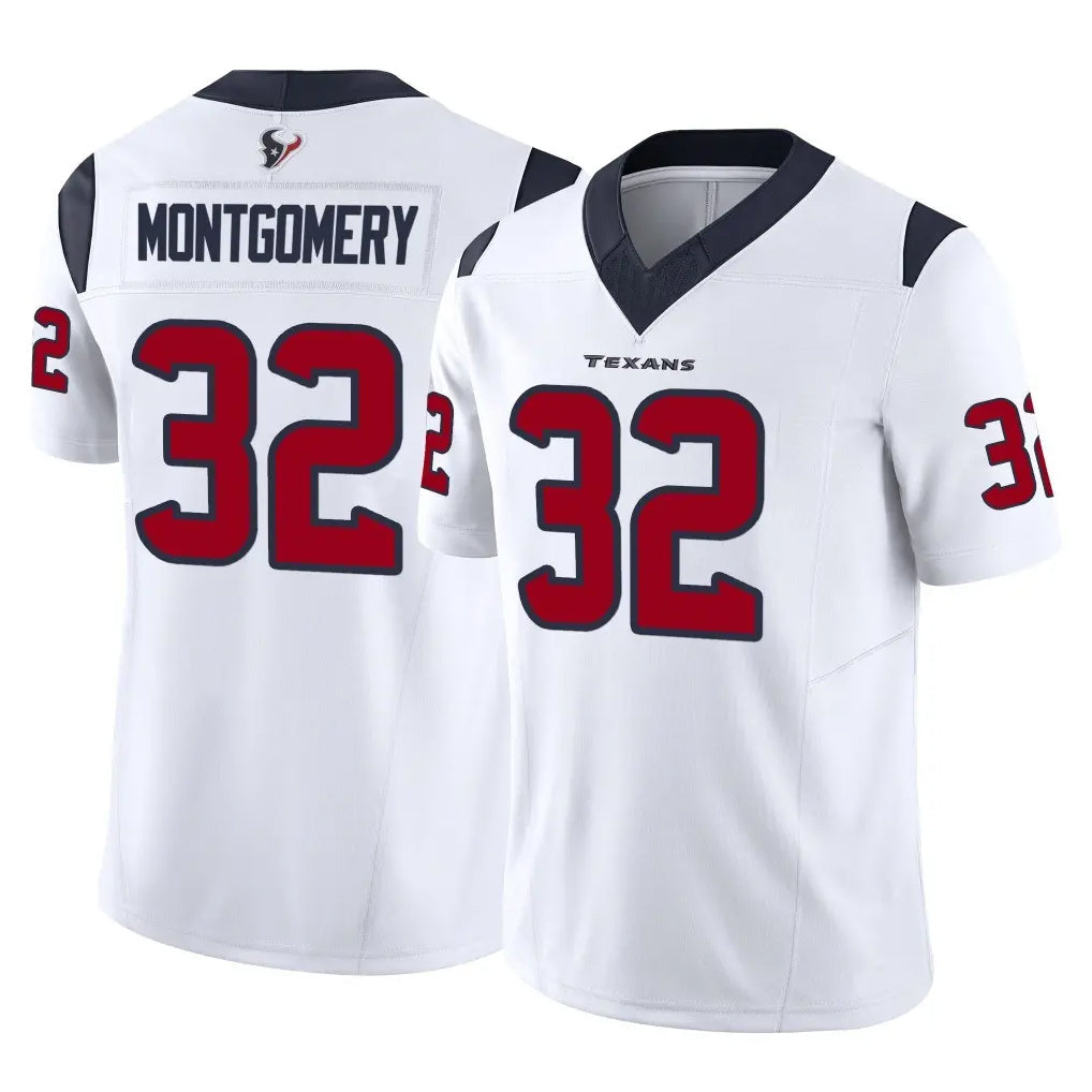 tocy H.Texans #32 David Montgomery Player White Limited Vapor F.U.S.E. Home Game Stitched Jerseys