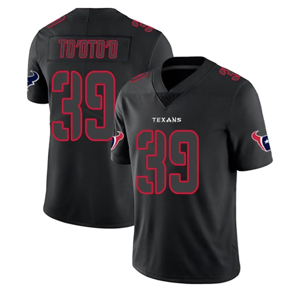 tocy H.Texans #39 Henry To'oTo'o Player Black Impact Limited Game Stitched Jerseys