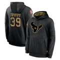 tocy H.Texans #39 Henry To'oTo'o Player Black Salute to Service Hoodies Limited Game Stitched Jerseys