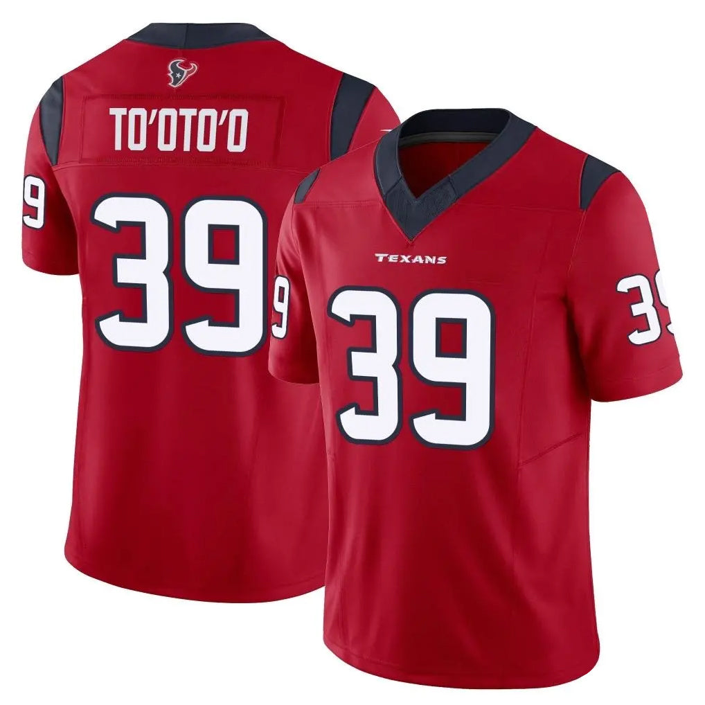tocy H.Texans #39 Henry To'oTo'o Player Red Limited Vapor F.U.S.E. Home Game Stitched Jerseys