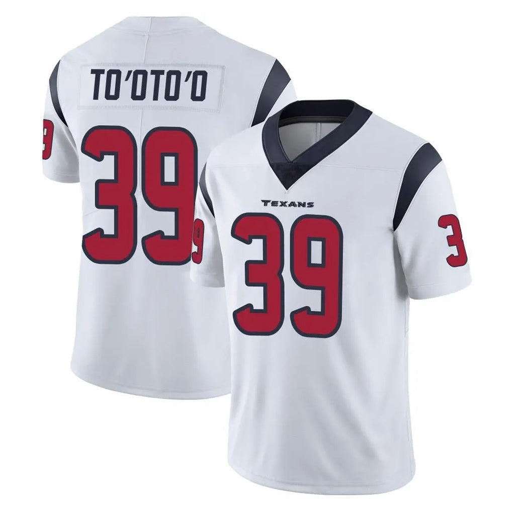 tocy H.Texans #39 Henry To'oTo'o Player White Limited Vapor Untouchable Home Game Stitched Jerseys