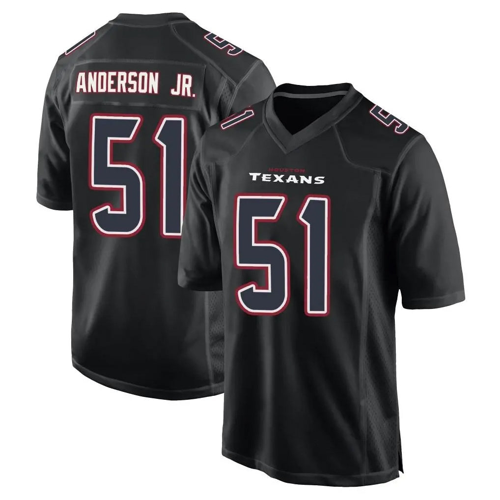 tocy H.Texans #51 Will Anderson Jr. Player Black Fashion Home Game Stitched Jerseys