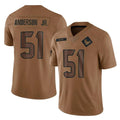 tocy H.Texans #51 Will Anderson Jr. Player Brown Salute To Service Limited Stitched Jerseys