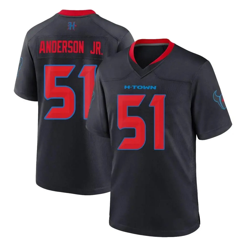 tocy H.Texans #51 Will Anderson Jr. Player Navy 2nd Alternate Home Game Stitched Jerseys