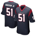 tocy H.Texans #51 Will Anderson Jr. Player Navy Home Game Stitched Jerseys