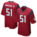 tocy H.Texans #51 Will Anderson Jr. Player Red Home Game Stitched Jerseys