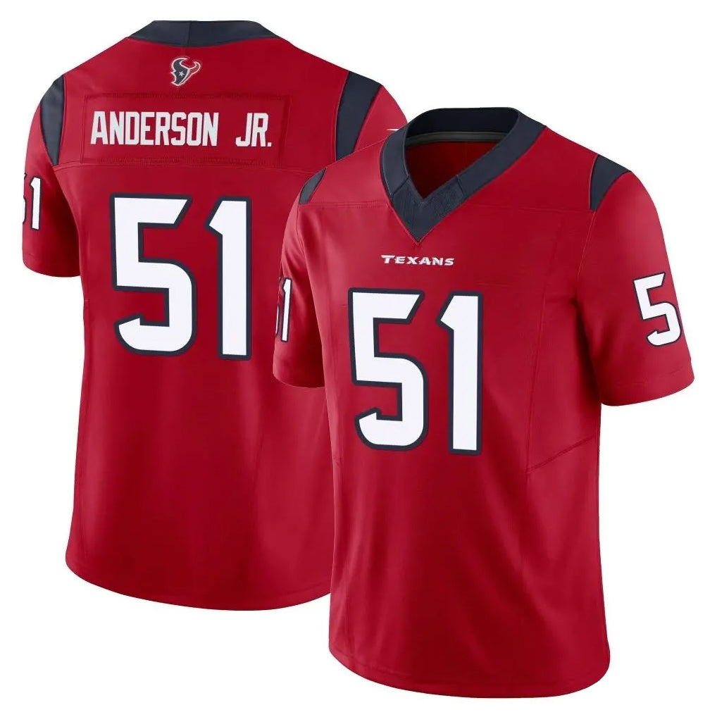 tocy H.Texans #51 Will Anderson Jr. Player Red Limited Vapor F.U.S.E. Home Game Stitched Jerseys