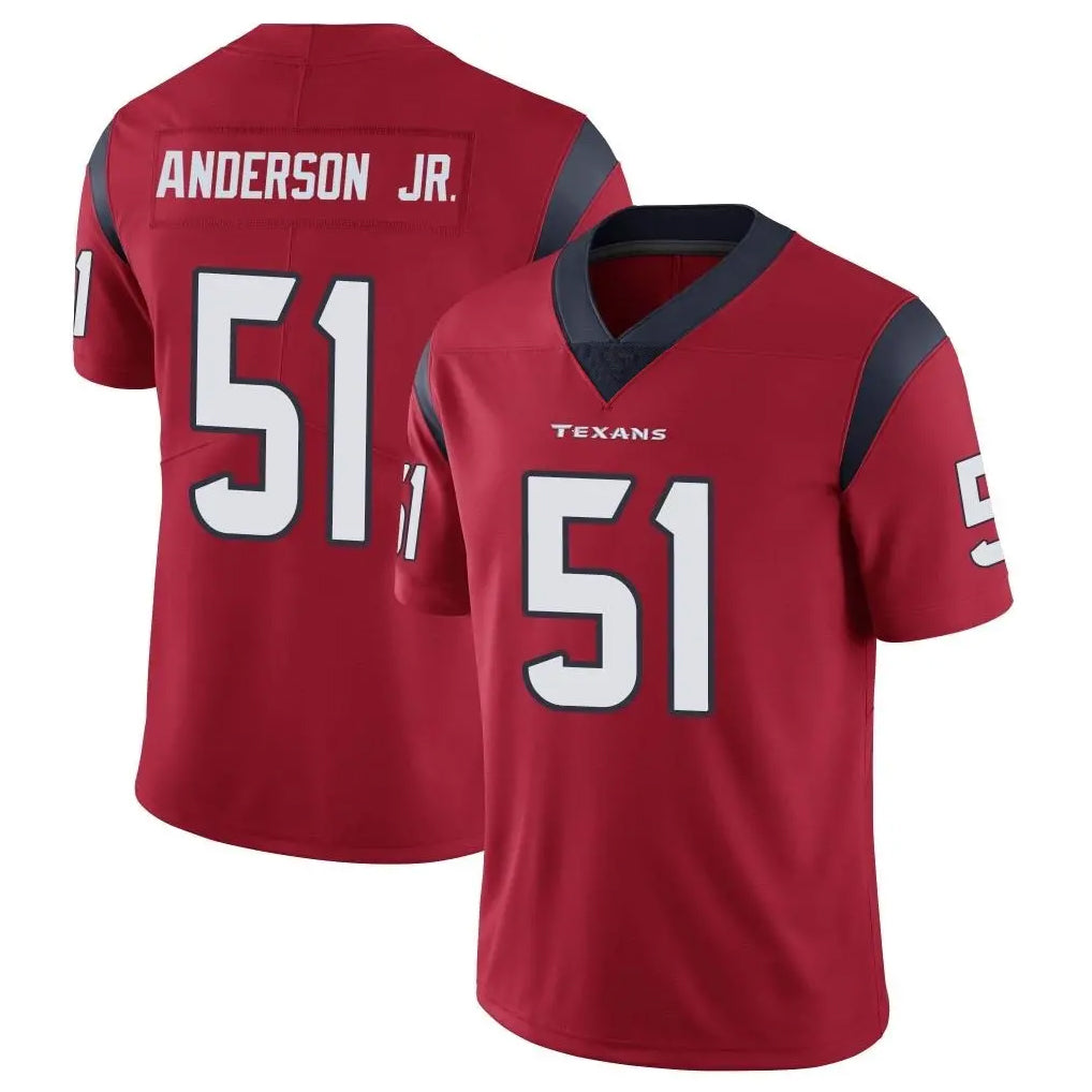 tocy H.Texans #51 Will Anderson Jr. Player Red Limited Vapor Untouchable Home Game Stitched Jerseys