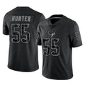 tocy H.Texans #55 Danielle Hunter Player Black Reflective Limited Game Stitched Jerseys