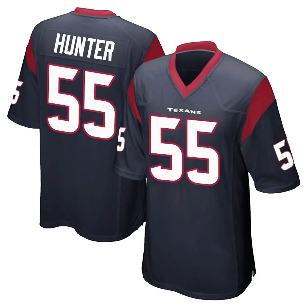 tocy H.Texans #55 Danielle Hunter Player Navy Home Game Stitched Jerseys