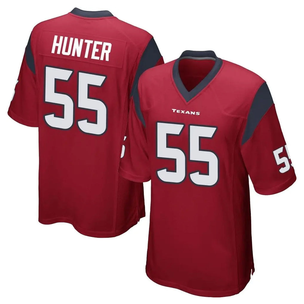 tocy H.Texans #55 Danielle Hunter Player Red Home Game Stitched Jerseys